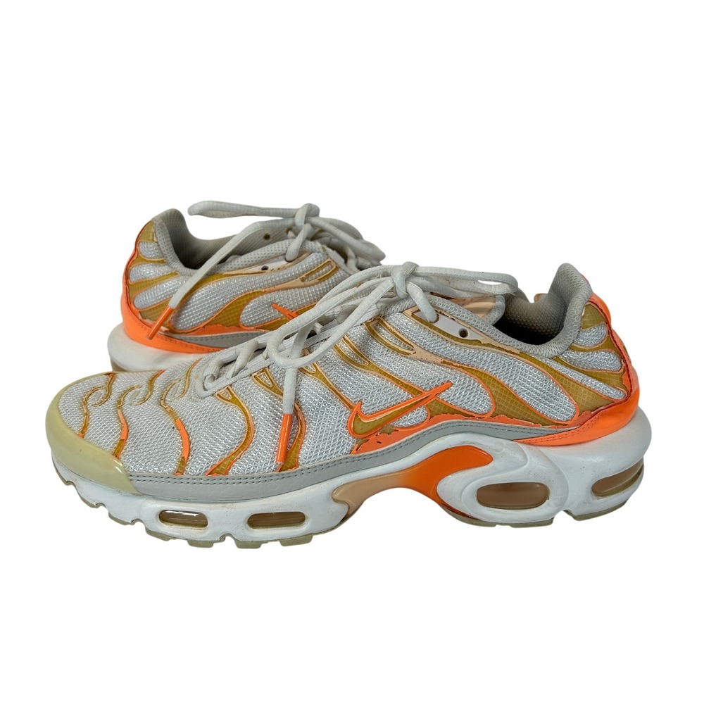 Nike Air Max Plus TN White Orange Yellow DM3033-100 Womens Size 9 Sneakers